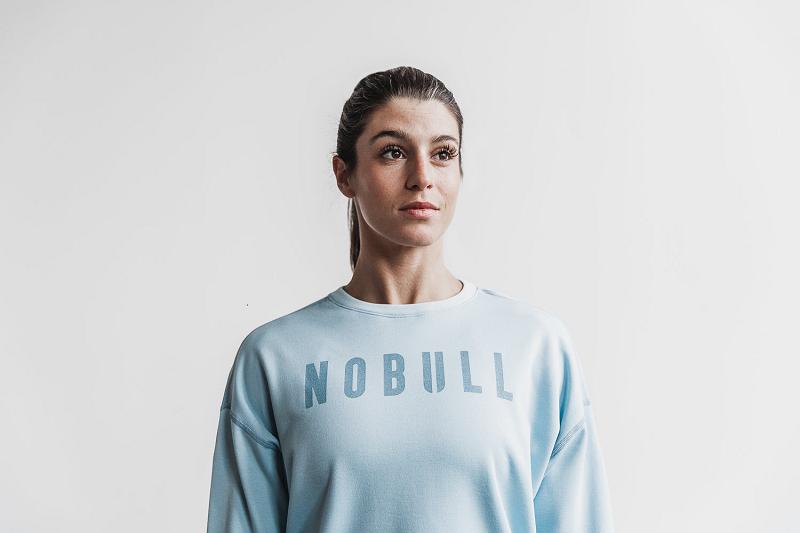 Women's Nobull WoCrew Sweatshirt Hoodie Grey | SG C3149T